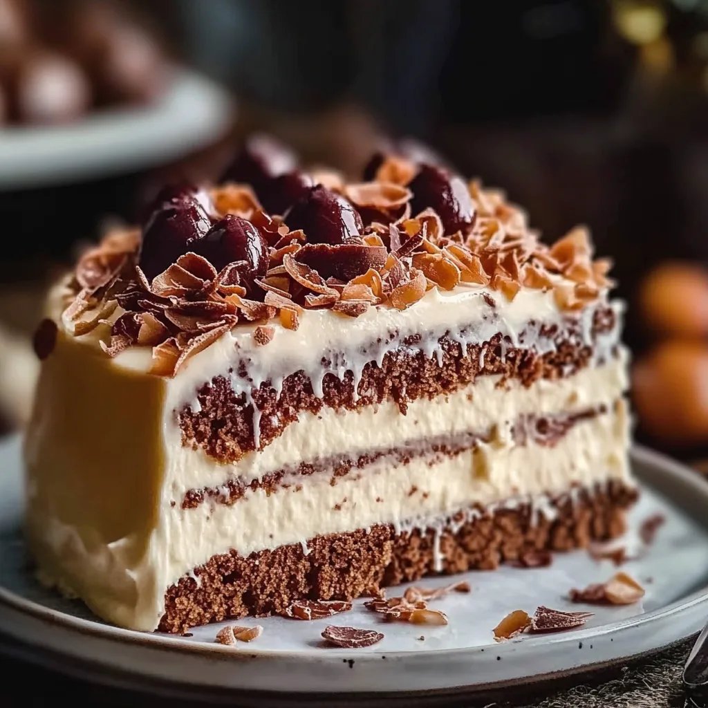 Weißer Deutscher Schokoladenkuchen