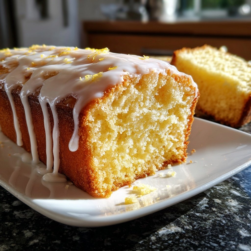 Zitronenkuchen mit Glasur