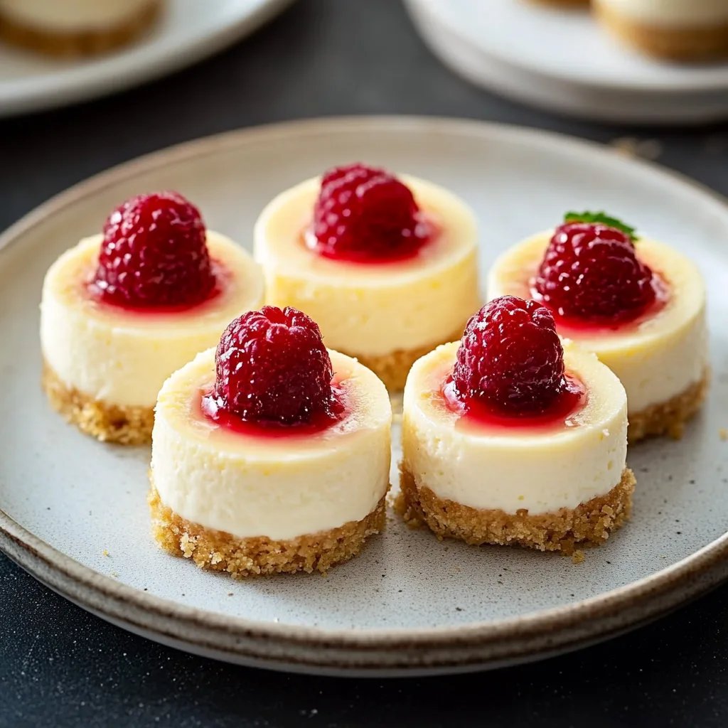 Klassische Mini-Cheesecakes im New-York-Stil