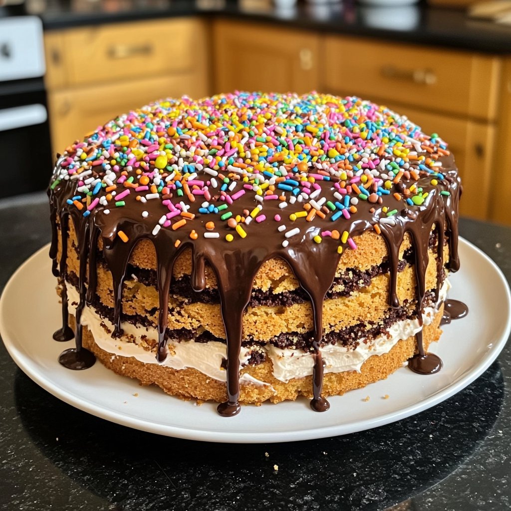 Geburtstagskuchen einfach gebacken