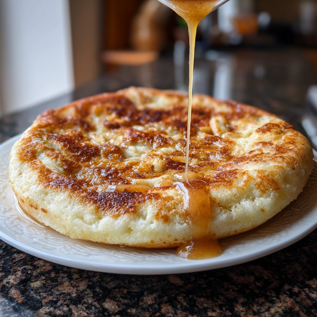 Pfannkuchen mit Apfelmus