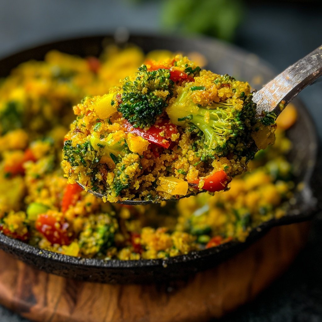 Brokkoli Reis Pfanne