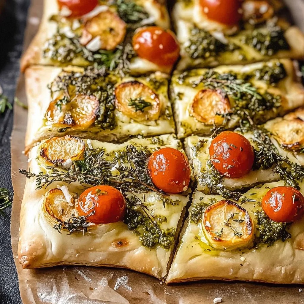 Schneller Blätterteig-Baum mit Pesto 🎄