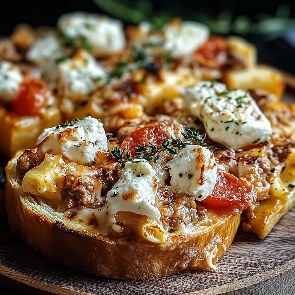 Nudelauflauf mit Feta Hackfleisch