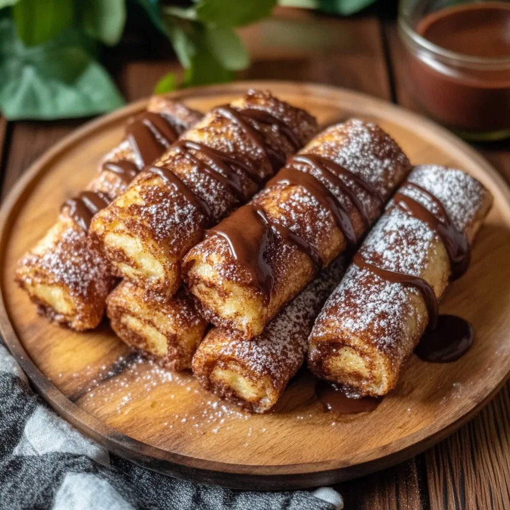 Irresistible Air Fryer Nutella French Toast Roll Ups