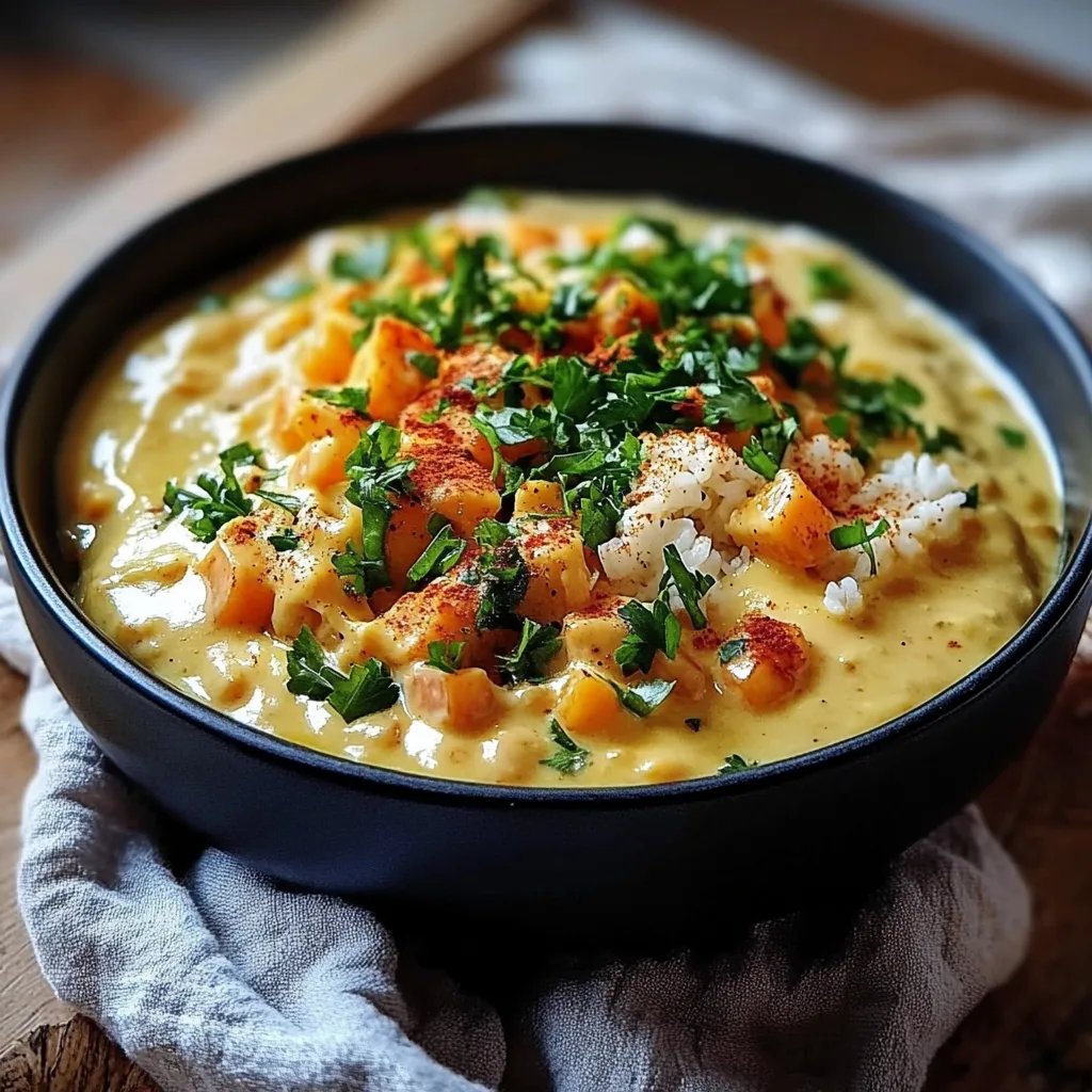 Reis mit Gemüse-Frischkäse-Sauce