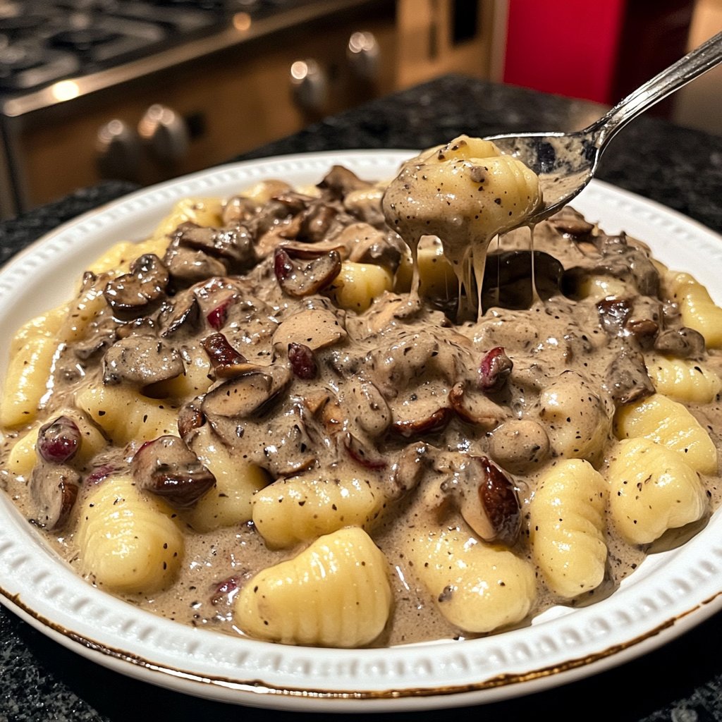 Gnocchi mit Pilzrahm