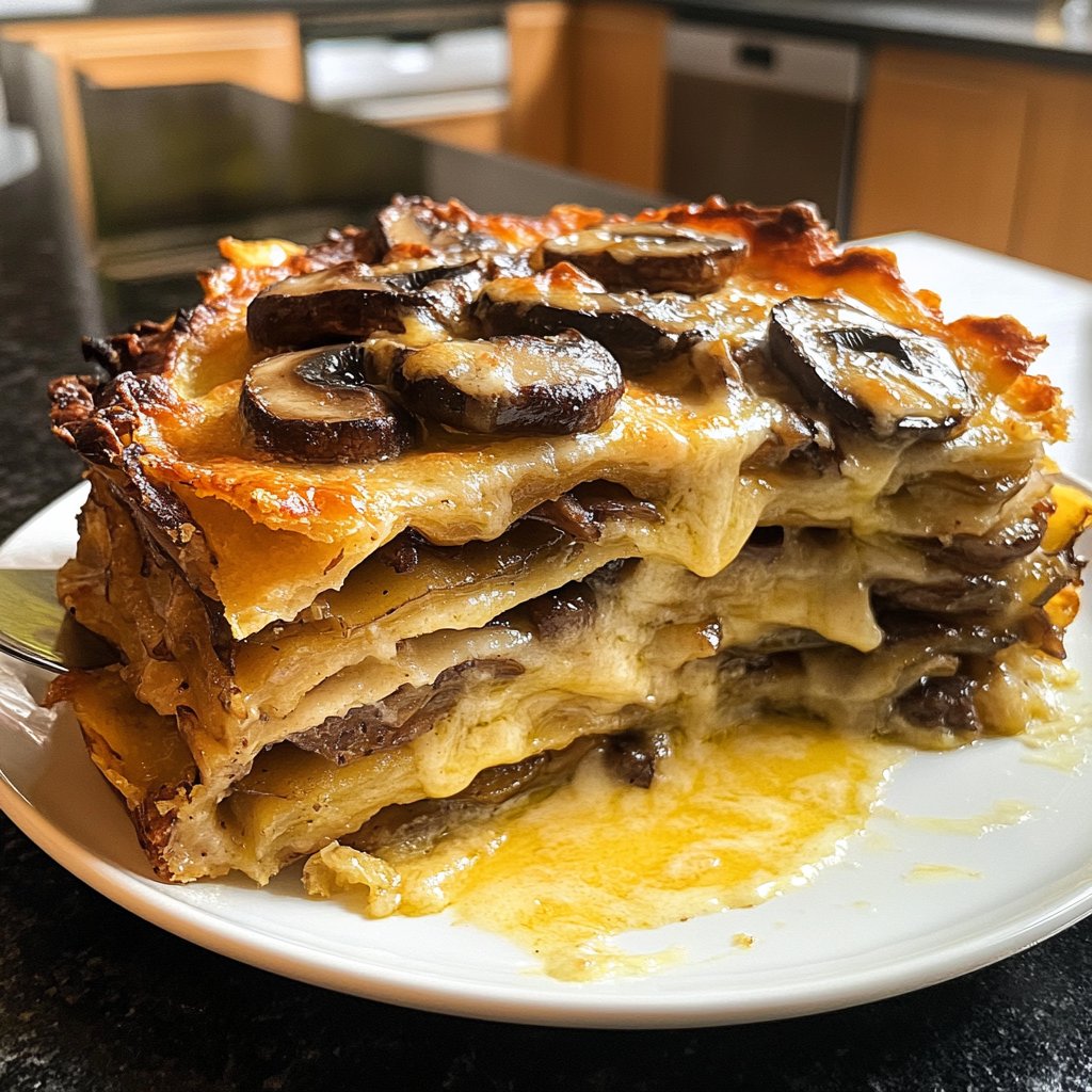 Kartoffelauflauf mit Pilzen