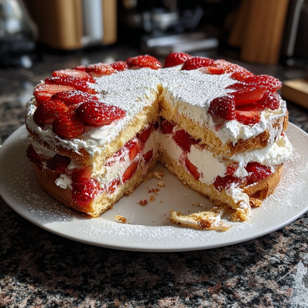 Erdbeerkuchen Mit Quark Creme