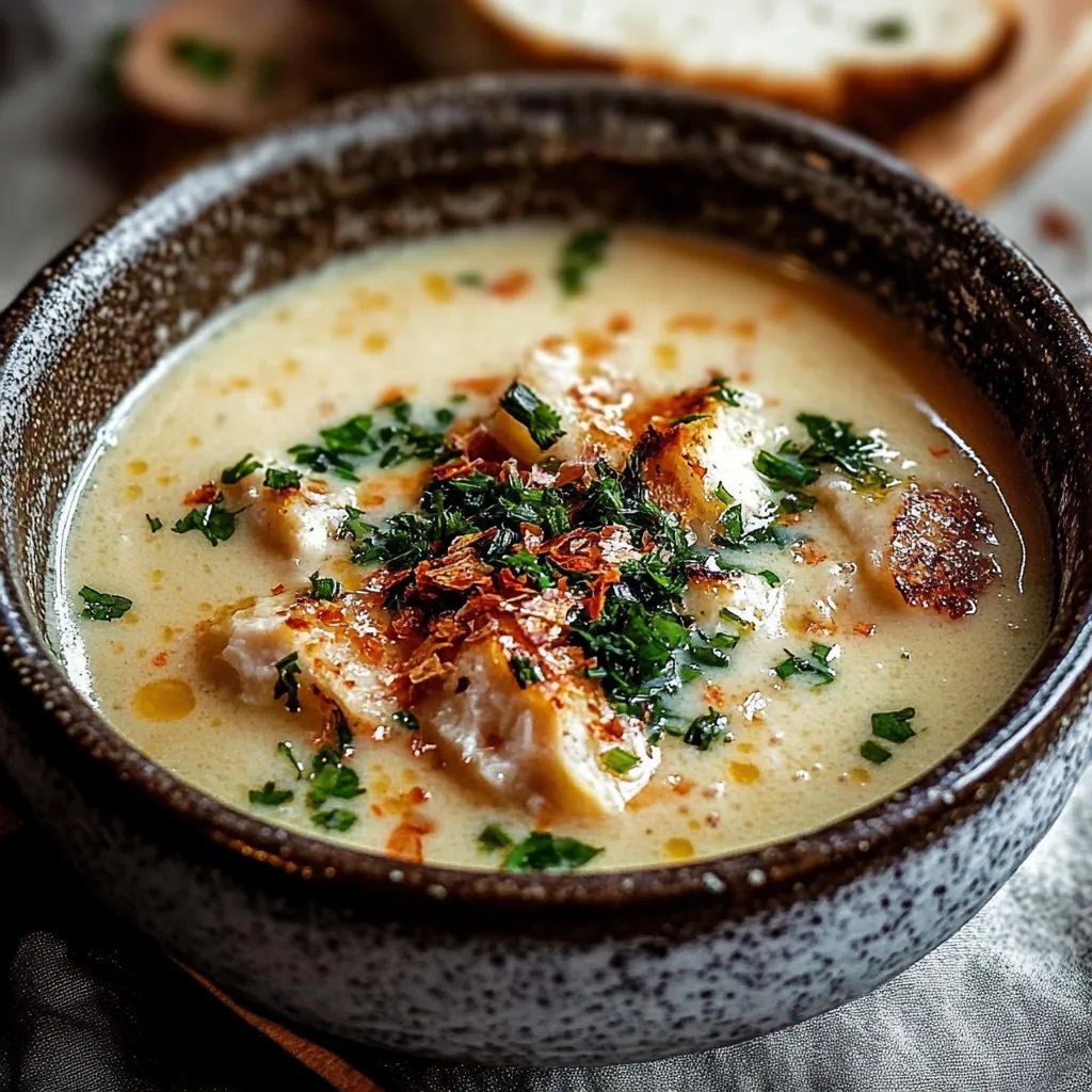 Cremige toskanische weiße Bohnensuppe