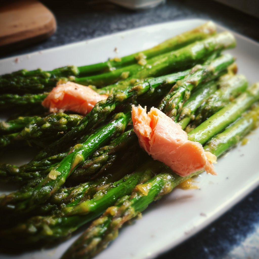 Grüner Spargel Mit Lachs