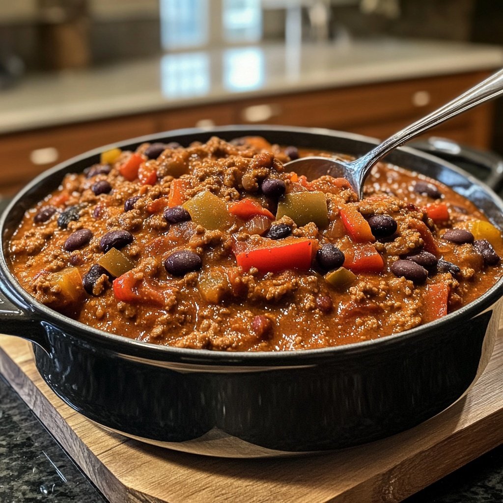 Chili sin Carne mit Kakao