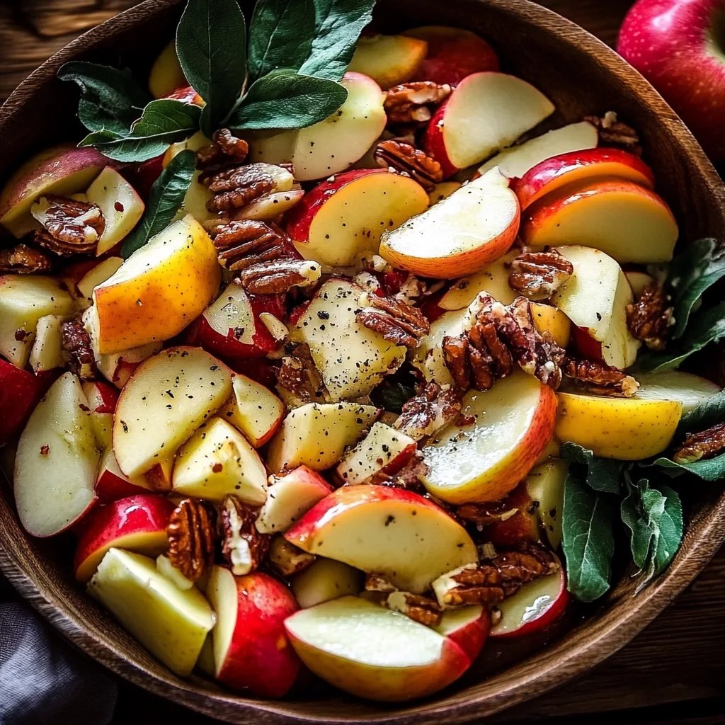 Herbstlicher Apfelsalat Rezept: Frische Herbst-Aromen in jedem Bissen